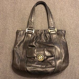 Michael Kors Black Leather Bag